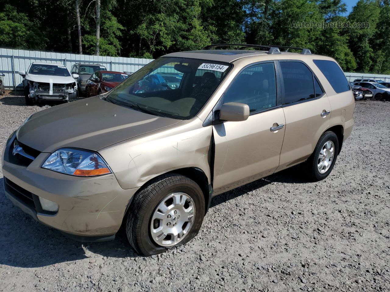 2002 Acura Mdx  Золотой vin: 2HNYD18292H503036