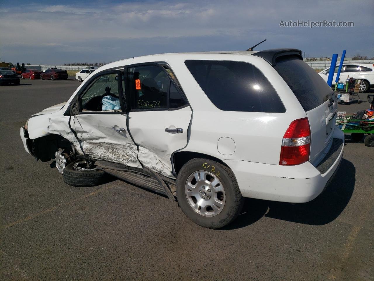 2002 Acura Mdx  White vin: 2HNYD18292H528731