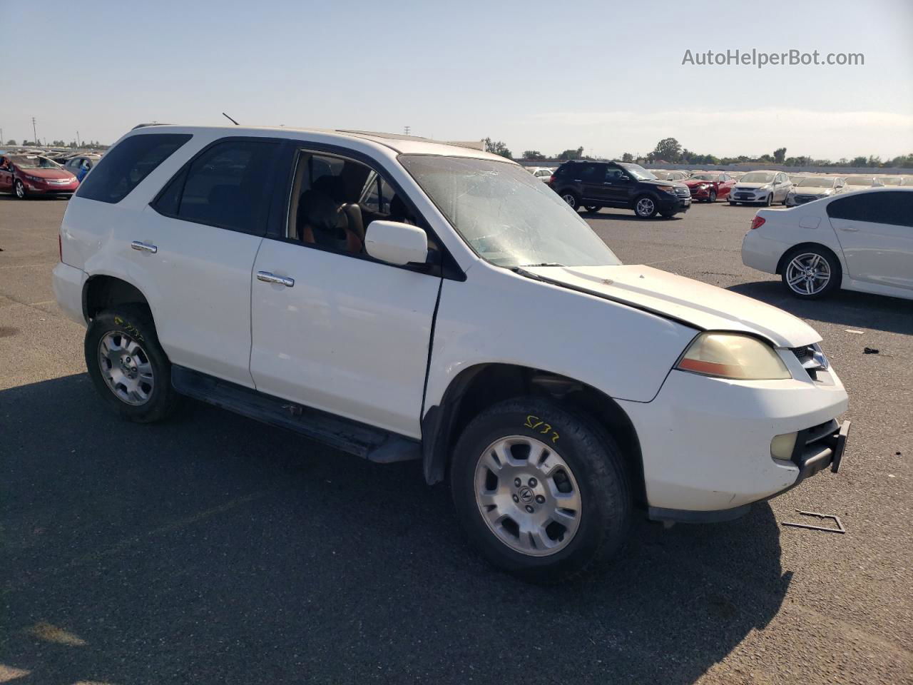 2002 Acura Mdx  White vin: 2HNYD18292H528731