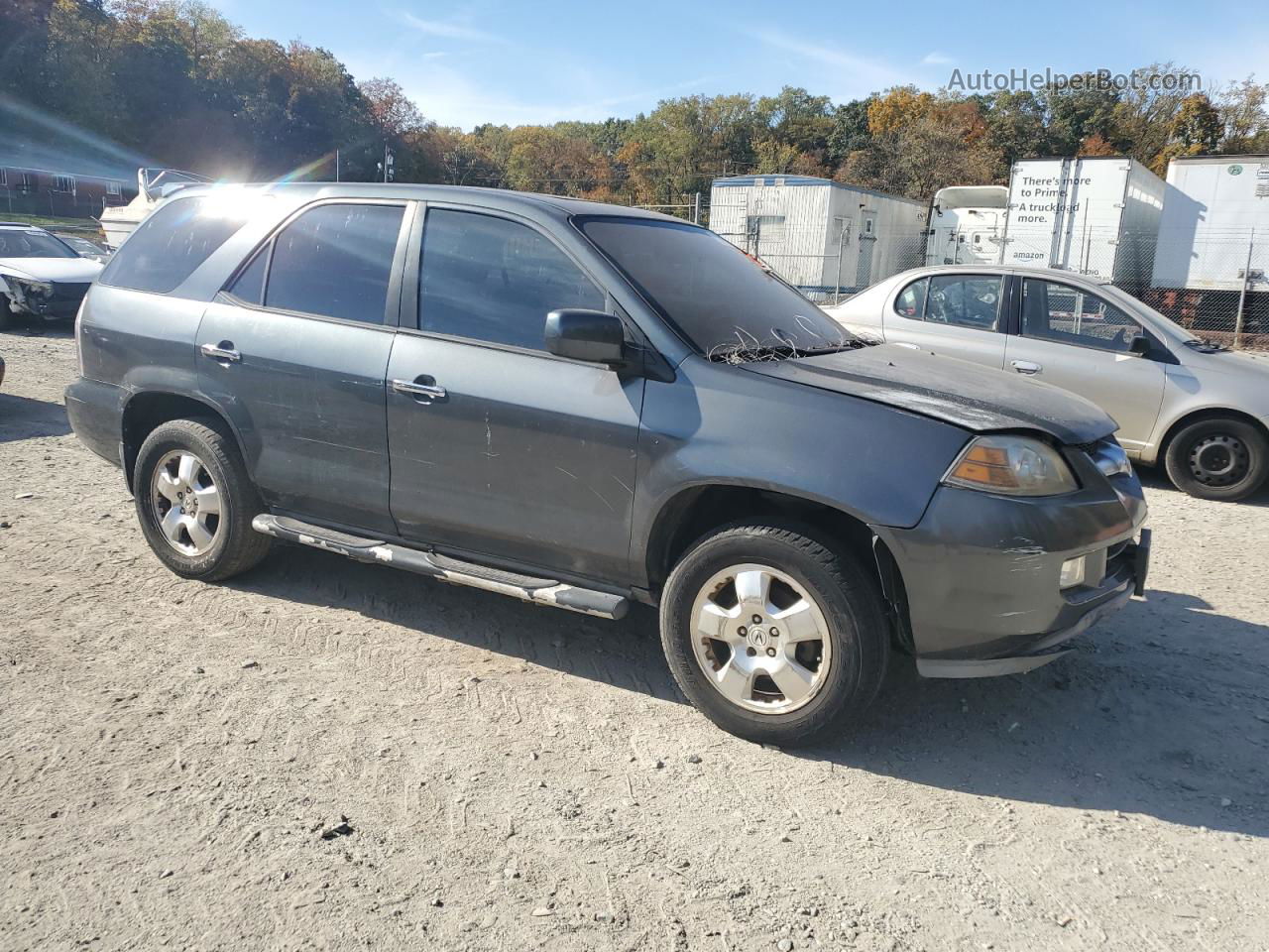 2005 Acura Mdx  Gray vin: 2HNYD18295H550894