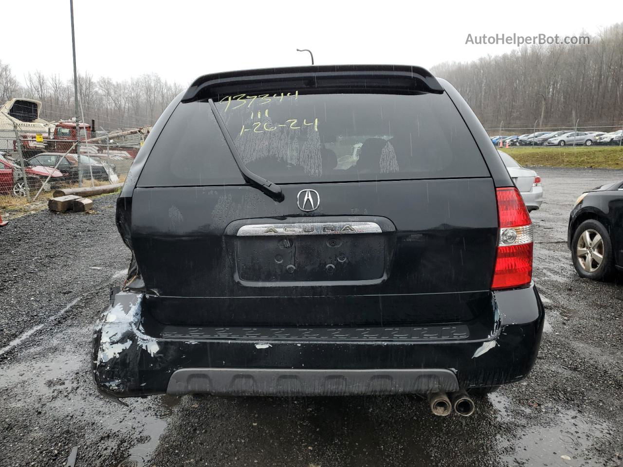 2002 Acura Mdx  Black vin: 2HNYD182X2H501697