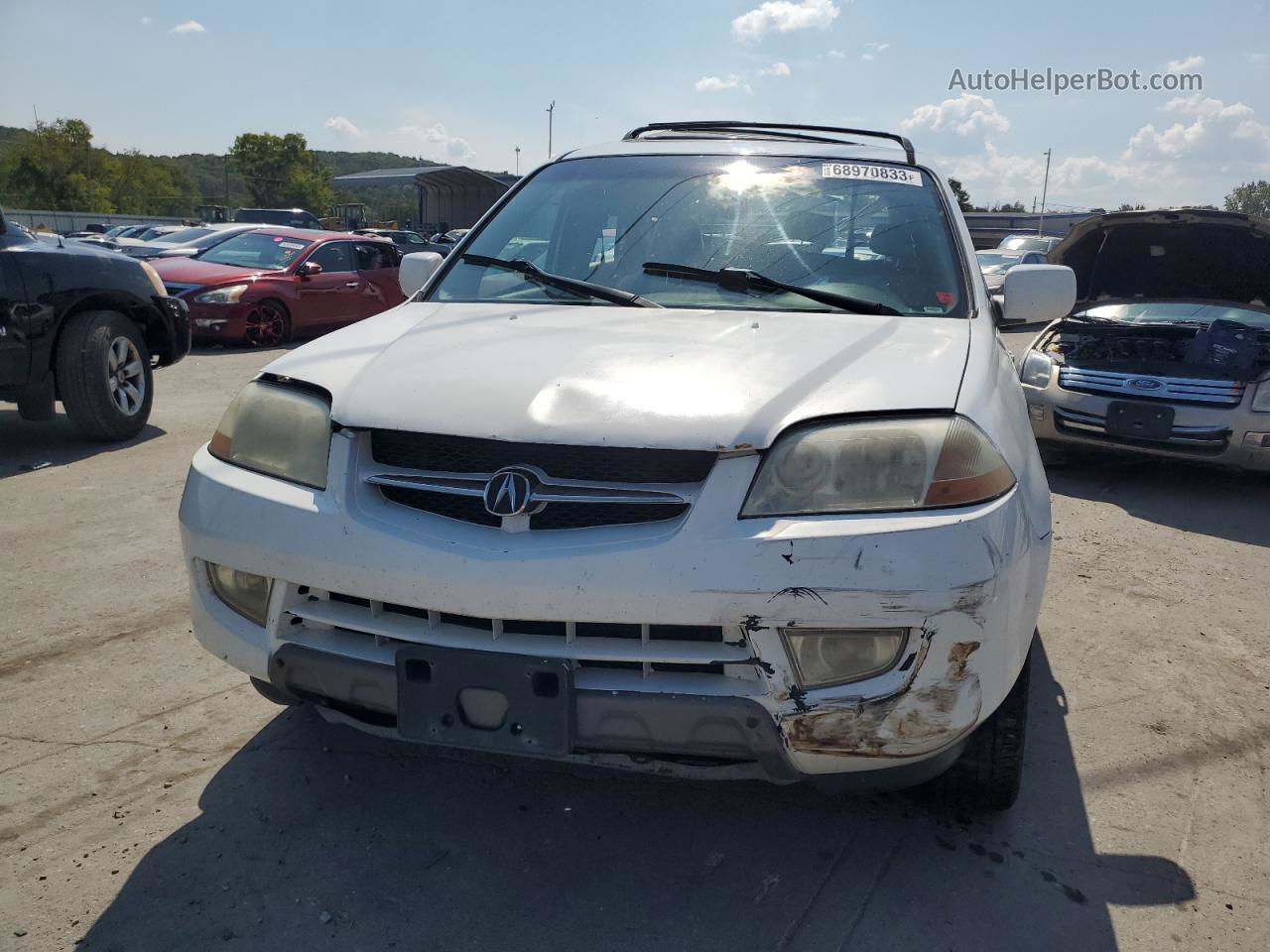 2002 Acura Mdx Touring White vin: 2HNYD18602H500481