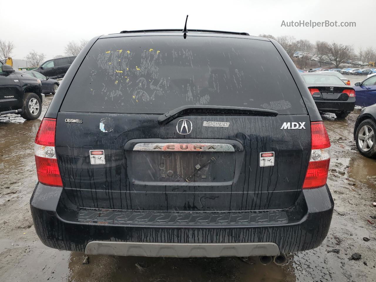 2002 Acura Mdx Touring Black vin: 2HNYD18602H514333