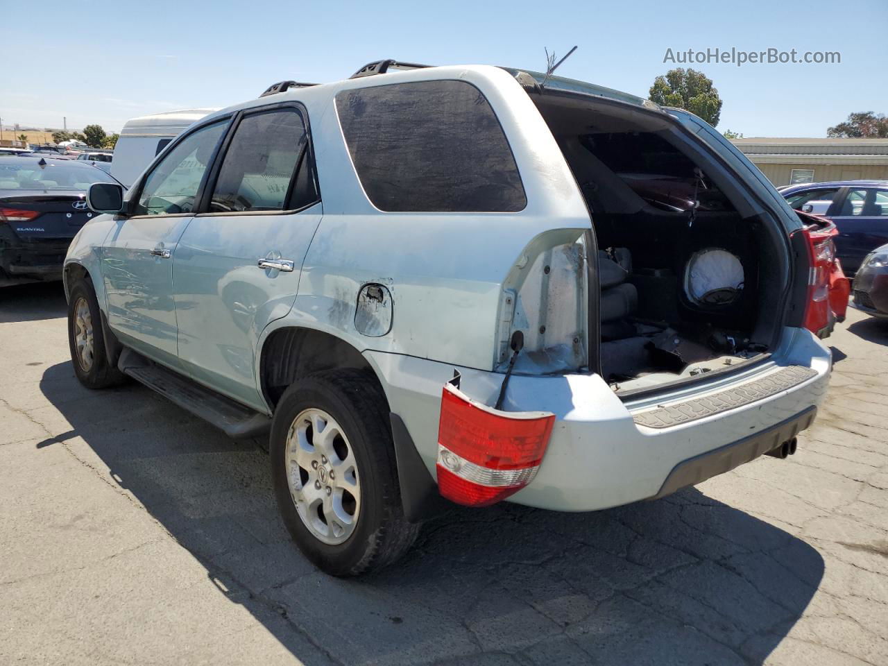 2002 Acura Mdx Touring Silver vin: 2HNYD18602H530466