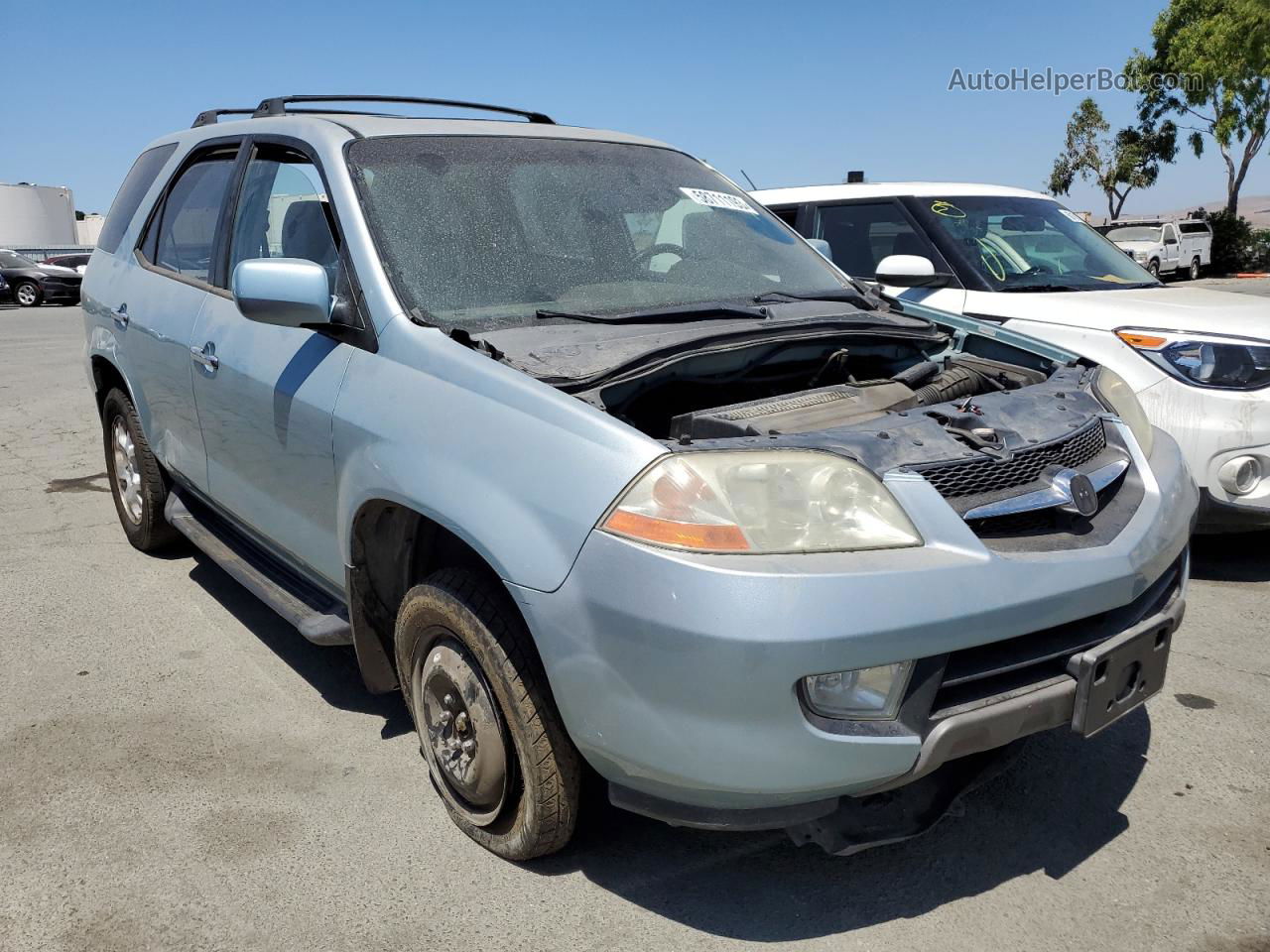 2002 Acura Mdx Touring Silver vin: 2HNYD18602H530466