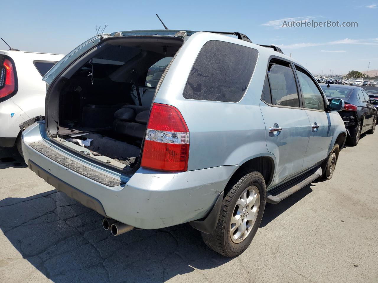 2002 Acura Mdx Touring Silver vin: 2HNYD18602H530466