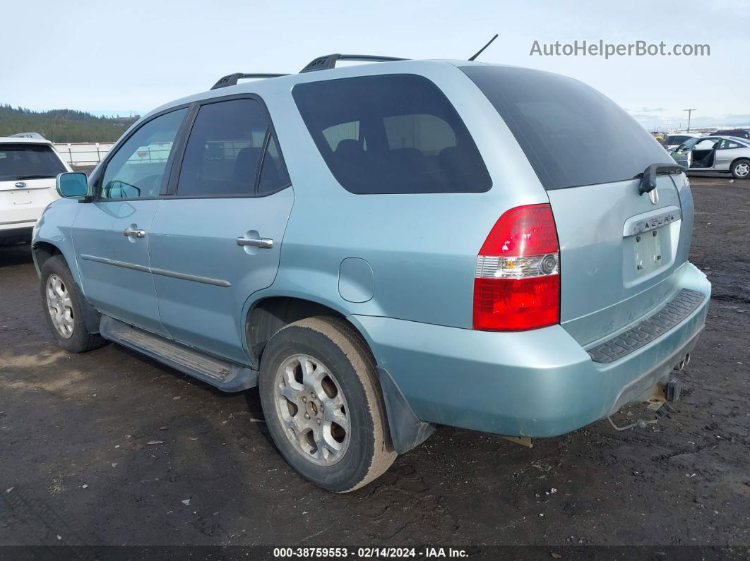 2002 Acura Mdx Touring Pkg Light Blue vin: 2HNYD18602H535571
