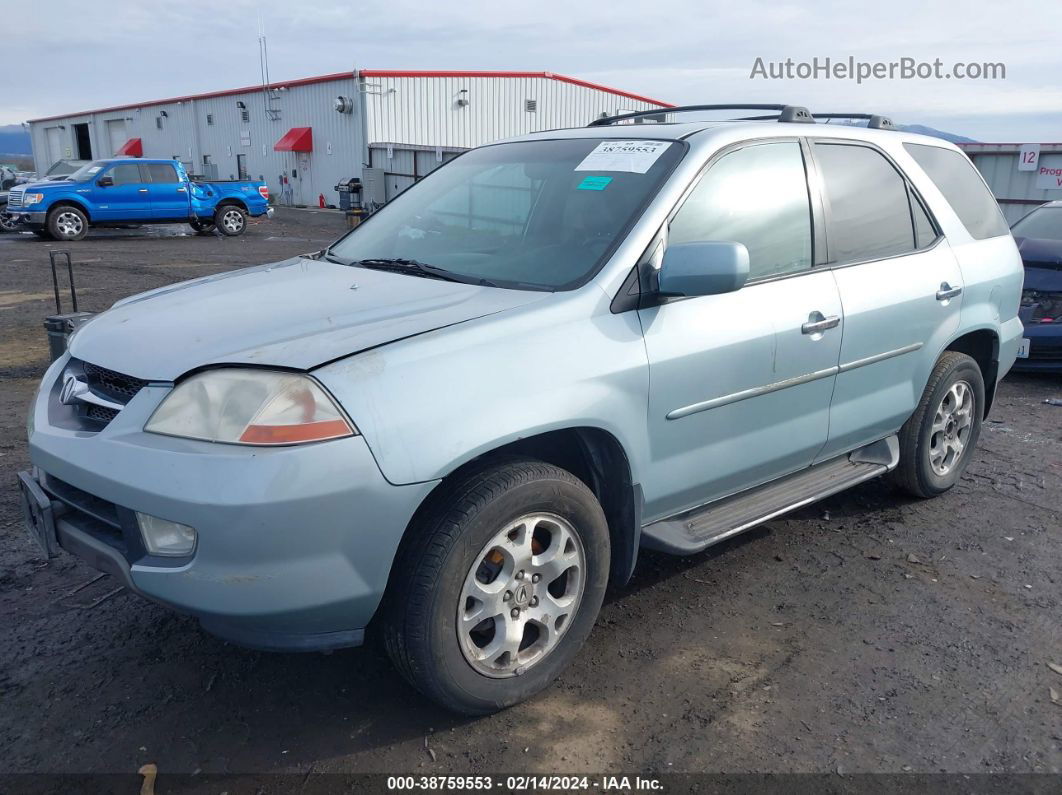 2002 Acura Mdx Touring Pkg Light Blue vin: 2HNYD18602H535571