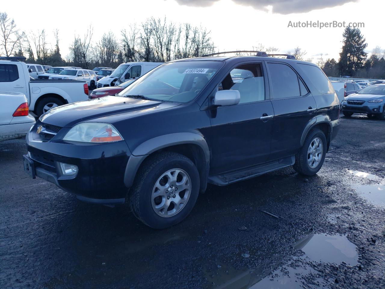 2002 Acura Mdx Touring Black vin: 2HNYD18612H503213