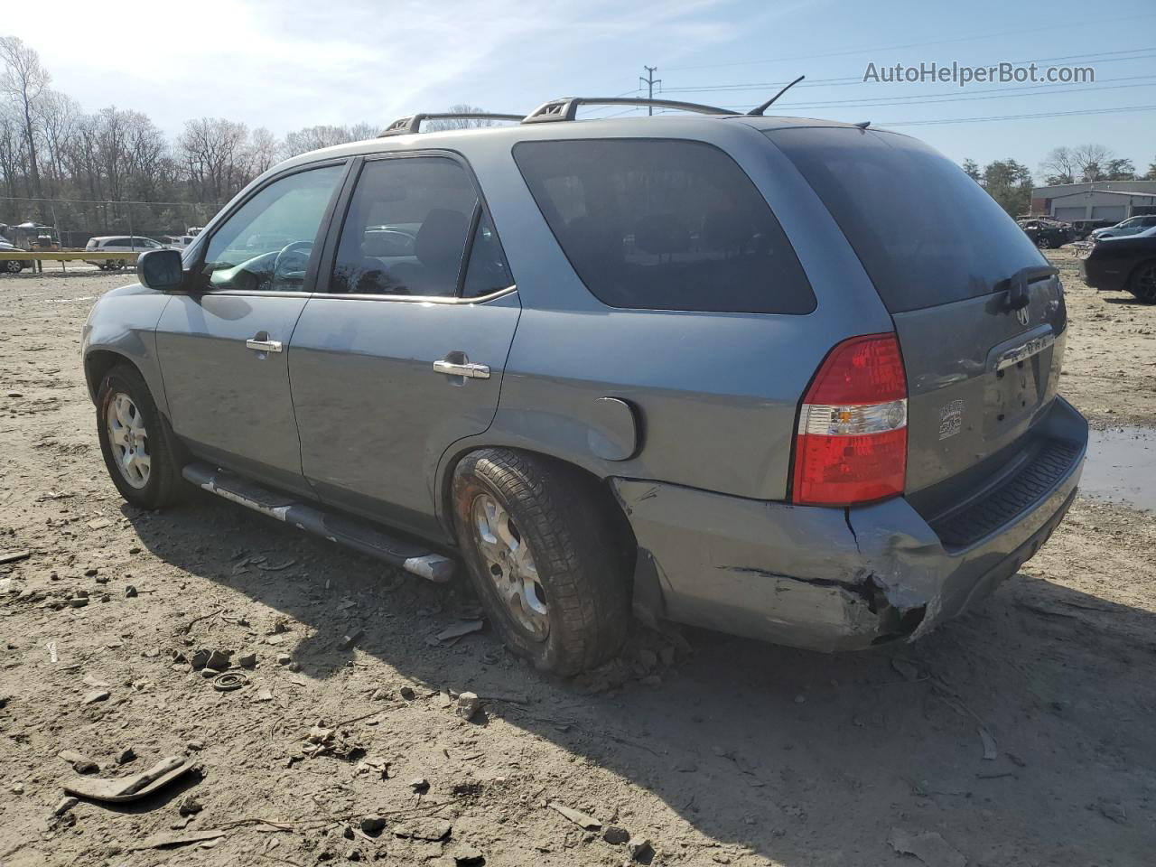 2002 Acura Mdx Touring Silver vin: 2HNYD18612H517709