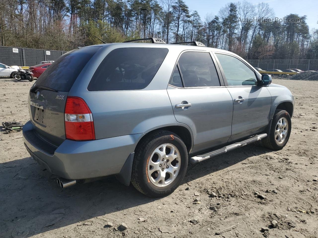 2002 Acura Mdx Touring Silver vin: 2HNYD18612H517709