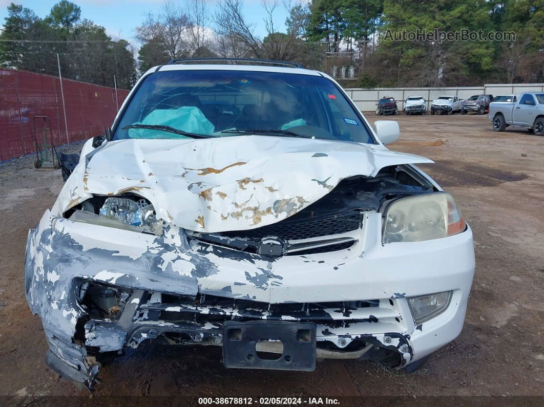 2002 Acura Mdx Touring Pkg White vin: 2HNYD18612H530945