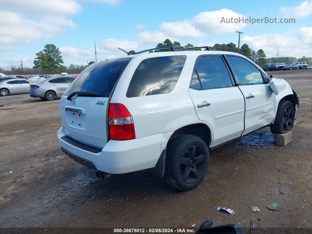 2002 Acura Mdx Touring Pkg White vin: 2HNYD18612H530945