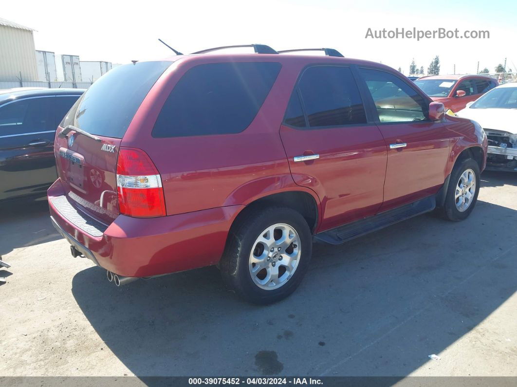 2002 Acura Mdx   Burgundy vin: 2HNYD18612H536714