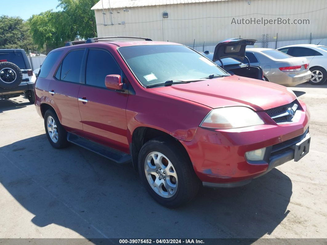 2002 Acura Mdx   Бордовый vin: 2HNYD18612H536714