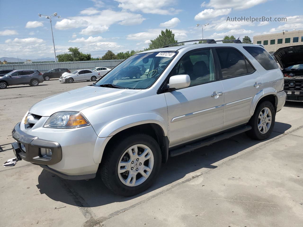 2005 Acura Mdx Touring Silver vin: 2HNYD18615H535826