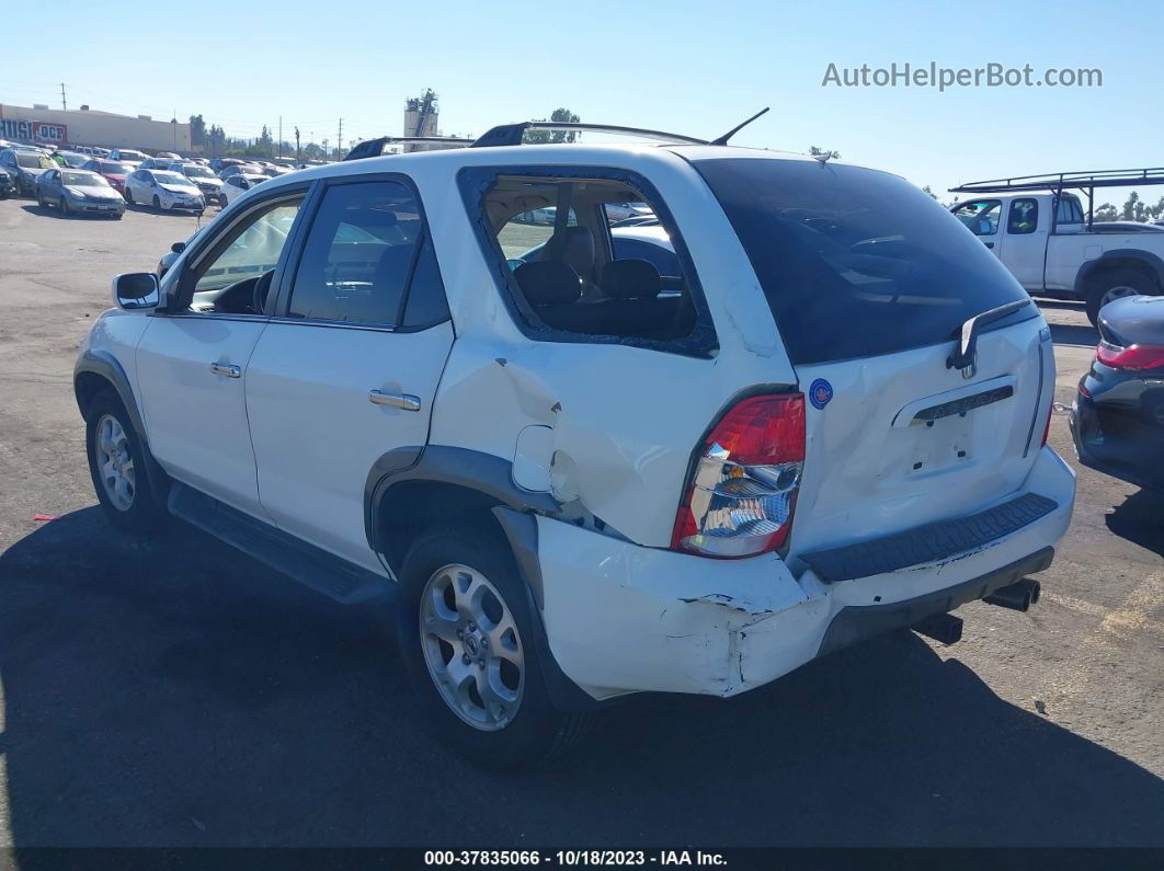 2002 Acura Mdx Touring Pkg White vin: 2HNYD18622H500272