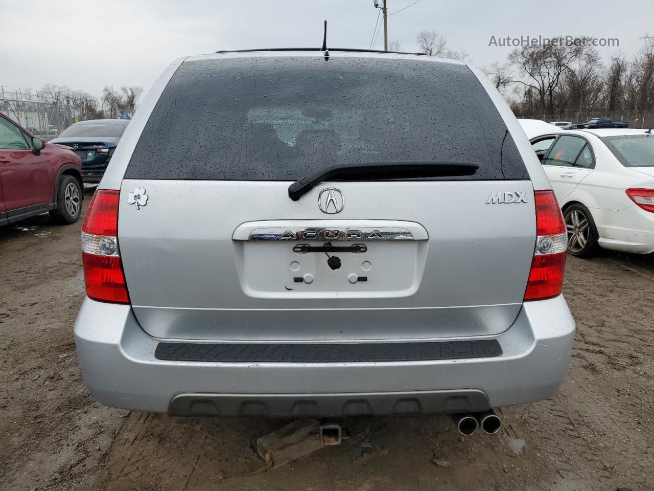 2002 Acura Mdx Touring Silver vin: 2HNYD18622H506623