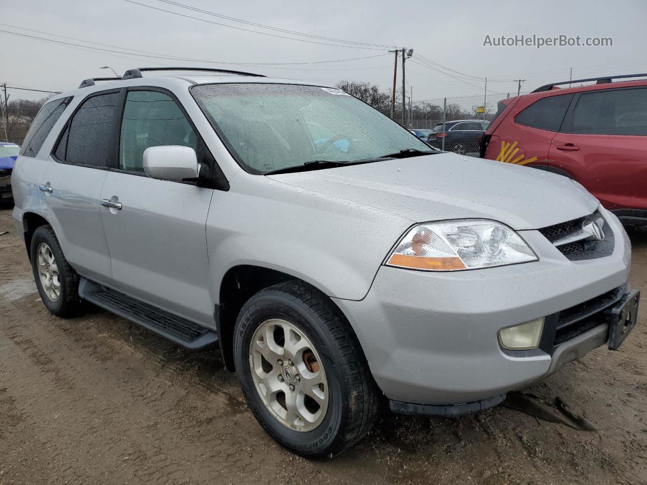 2002 Acura Mdx Touring Silver vin: 2HNYD18622H506623