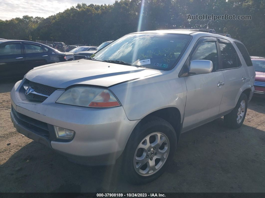 2002 Acura Mdx Touring Pkg Silver vin: 2HNYD18622H514558