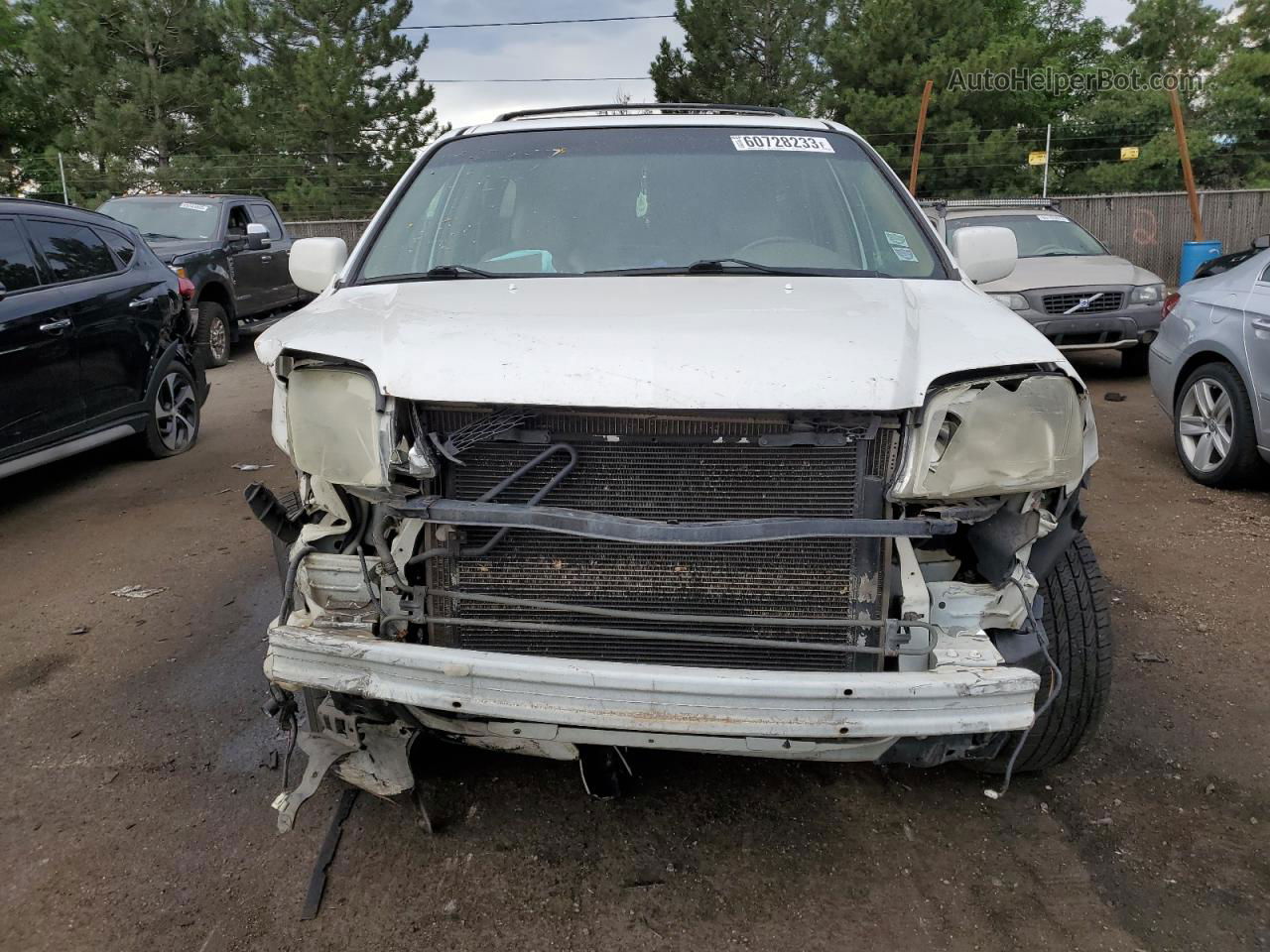 2002 Acura Mdx Touring White vin: 2HNYD18622H524183