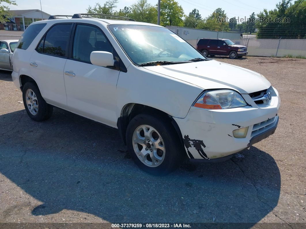 2002 Acura Mdx Touring Pkg White vin: 2HNYD18622H532929