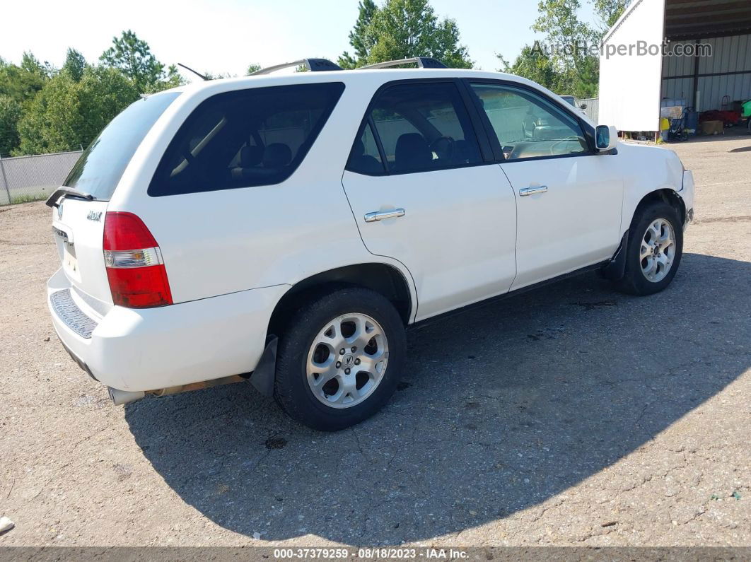 2002 Acura Mdx Touring Pkg White vin: 2HNYD18622H532929