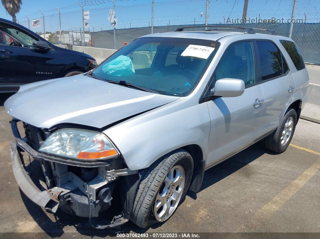 2002 Acura Mdx Touring Pkg Silver vin: 2HNYD18632H546645