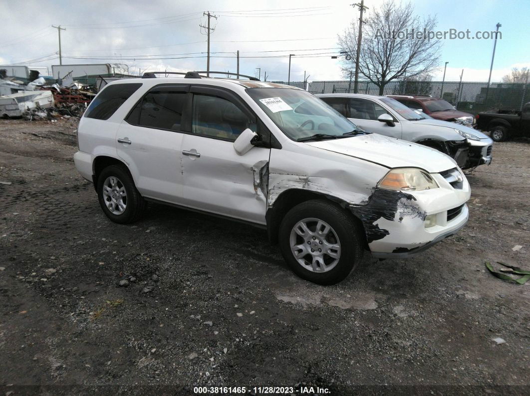 2005 Acura Mdx White vin: 2HNYD18635H544513