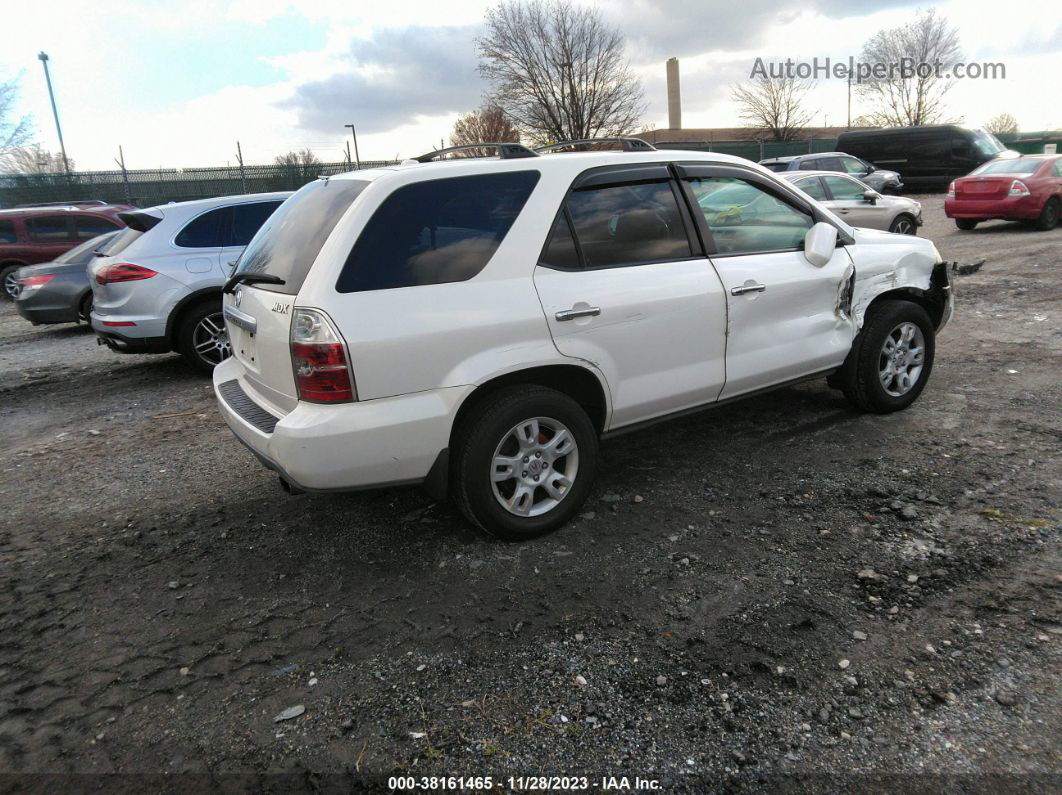 2005 Acura Mdx White vin: 2HNYD18635H544513