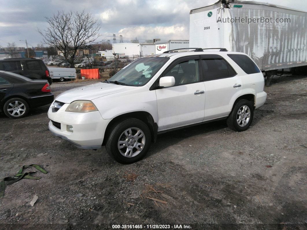 2005 Acura Mdx White vin: 2HNYD18635H544513