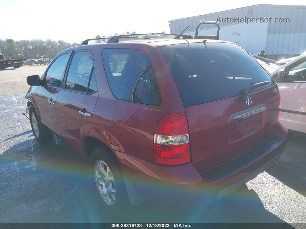 2002 Acura Mdx Touring Pkg Red vin: 2HNYD18642H522984