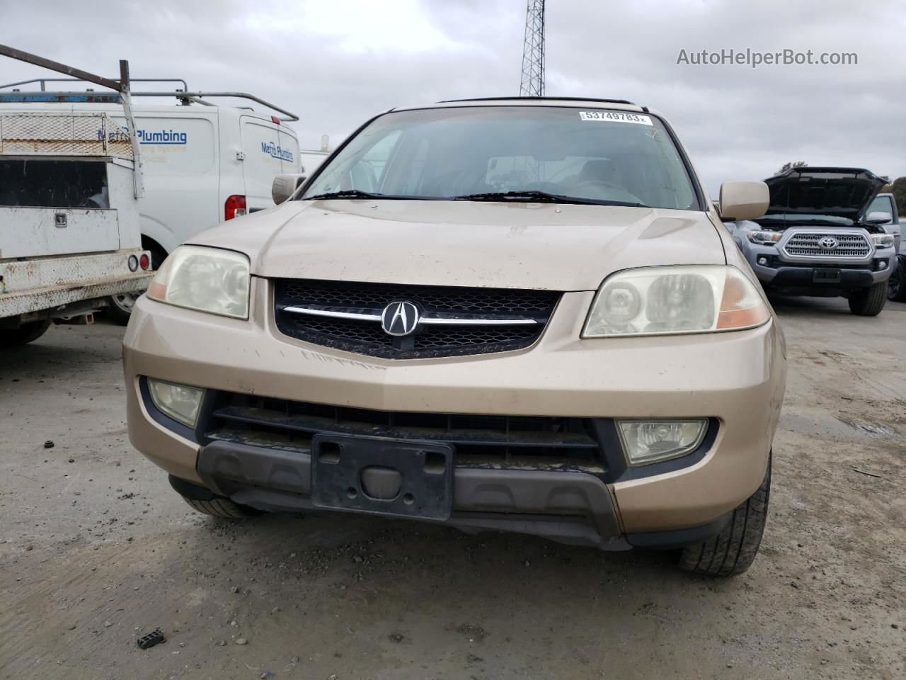 2002 Acura Mdx Touring Gold vin: 2HNYD18642H544757