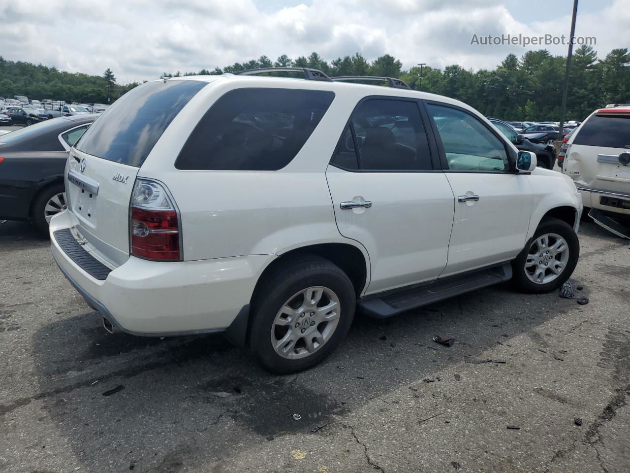 2005 Acura Mdx Touring White vin: 2HNYD18645H535044