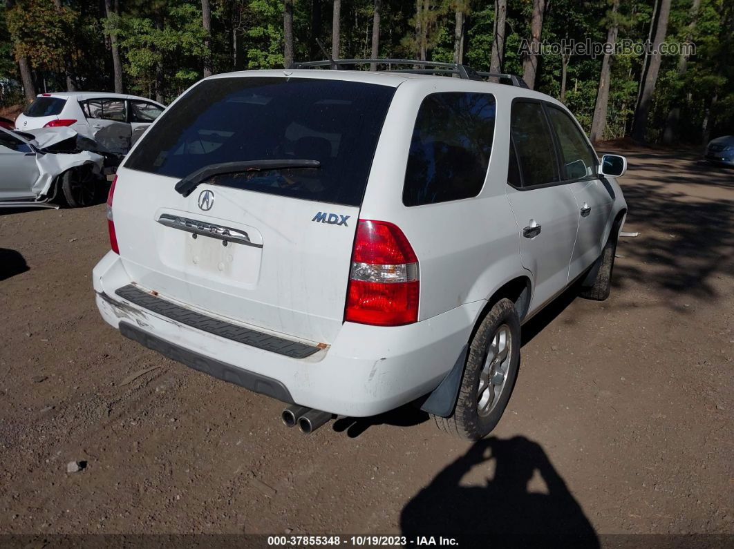 2002 Acura Mdx Touring Pkg White vin: 2HNYD18652H546517