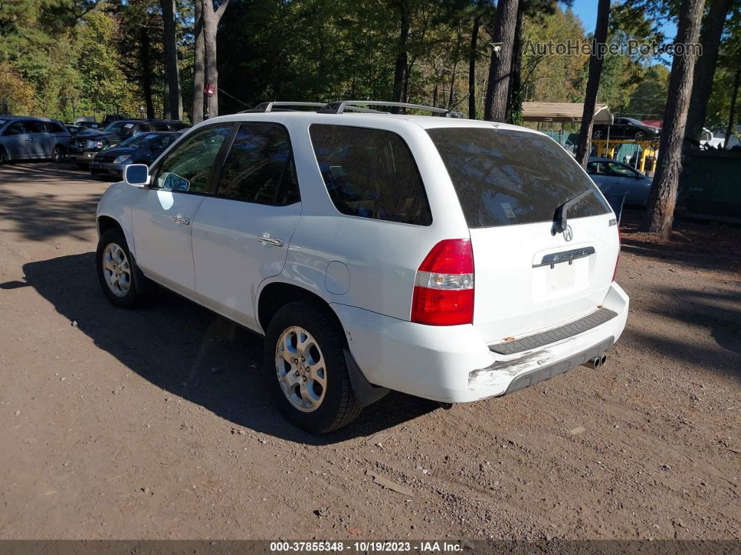 2002 Acura Mdx Touring Pkg White vin: 2HNYD18652H546517