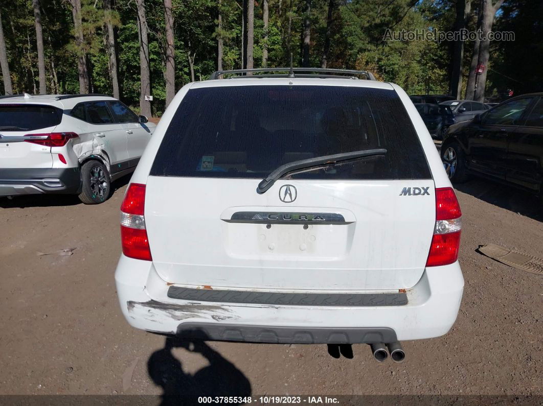 2002 Acura Mdx Touring Pkg White vin: 2HNYD18652H546517