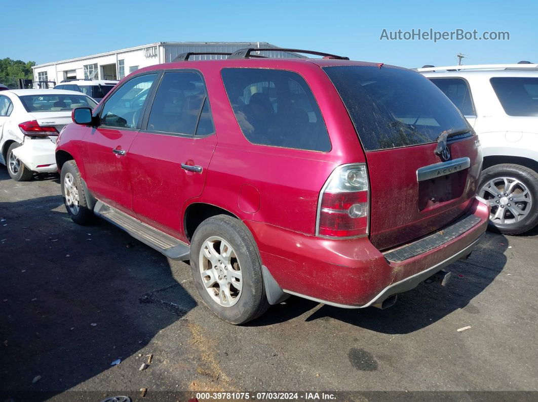 2005 Acura Mdx   Red vin: 2HNYD18655H536235