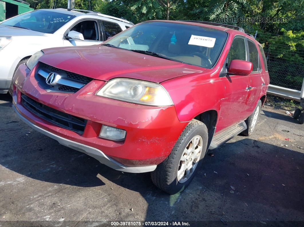 2005 Acura Mdx   Red vin: 2HNYD18655H536235