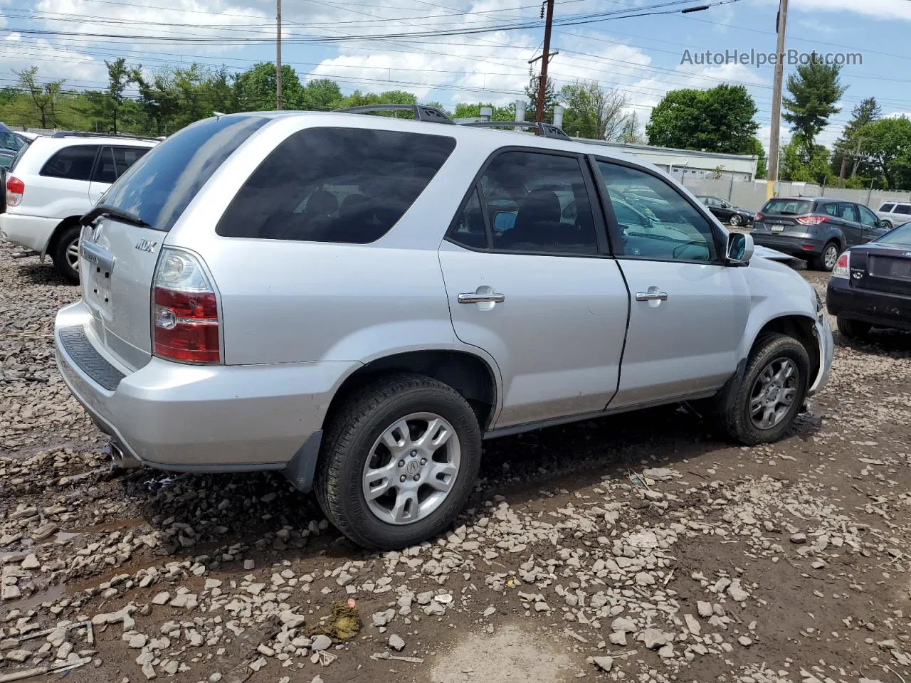 2005 Acura Mdx Touring Silver vin: 2HNYD18655H545761