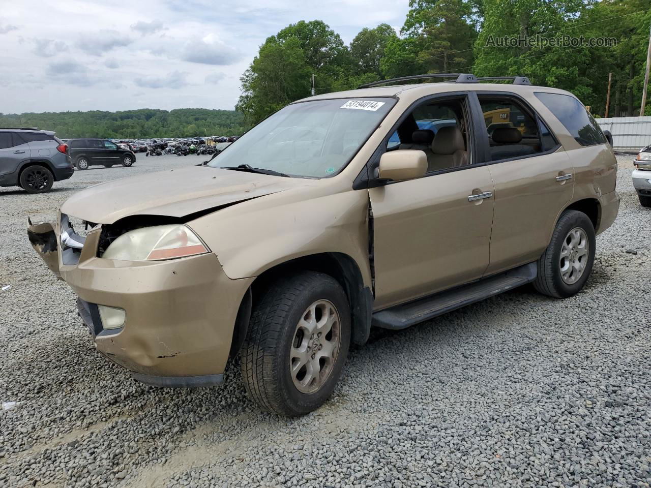 2002 Acura Mdx Touring Tan vin: 2HNYD18662H516295