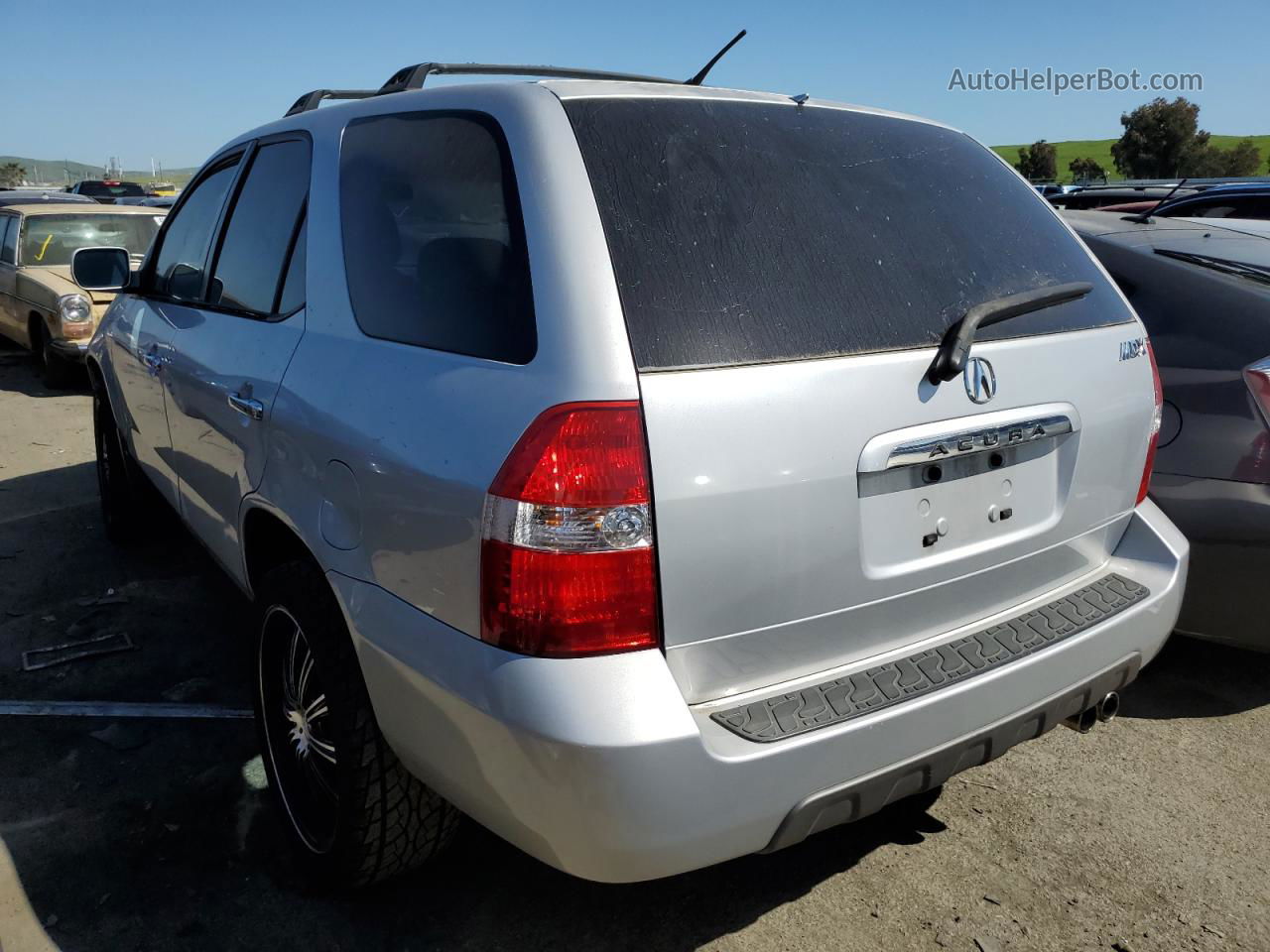 2002 Acura Mdx Touring Silver vin: 2HNYD18672H000754