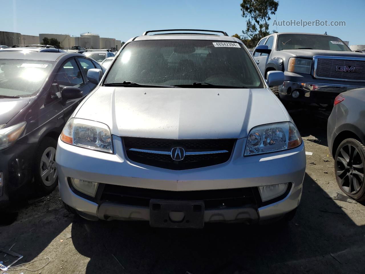 2002 Acura Mdx Touring Silver vin: 2HNYD18672H000754