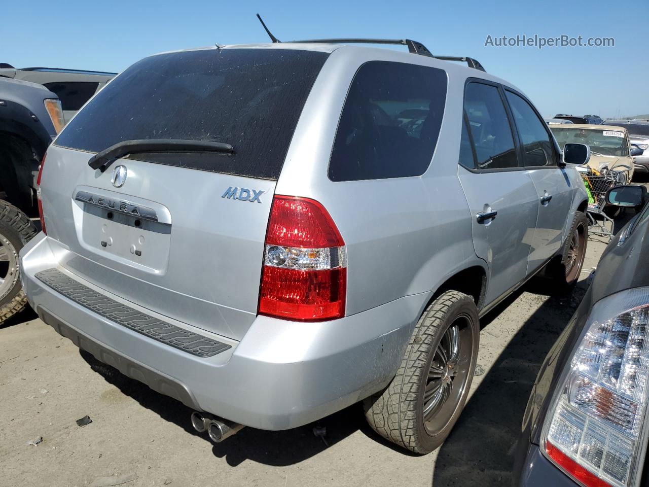 2002 Acura Mdx Touring Silver vin: 2HNYD18672H000754