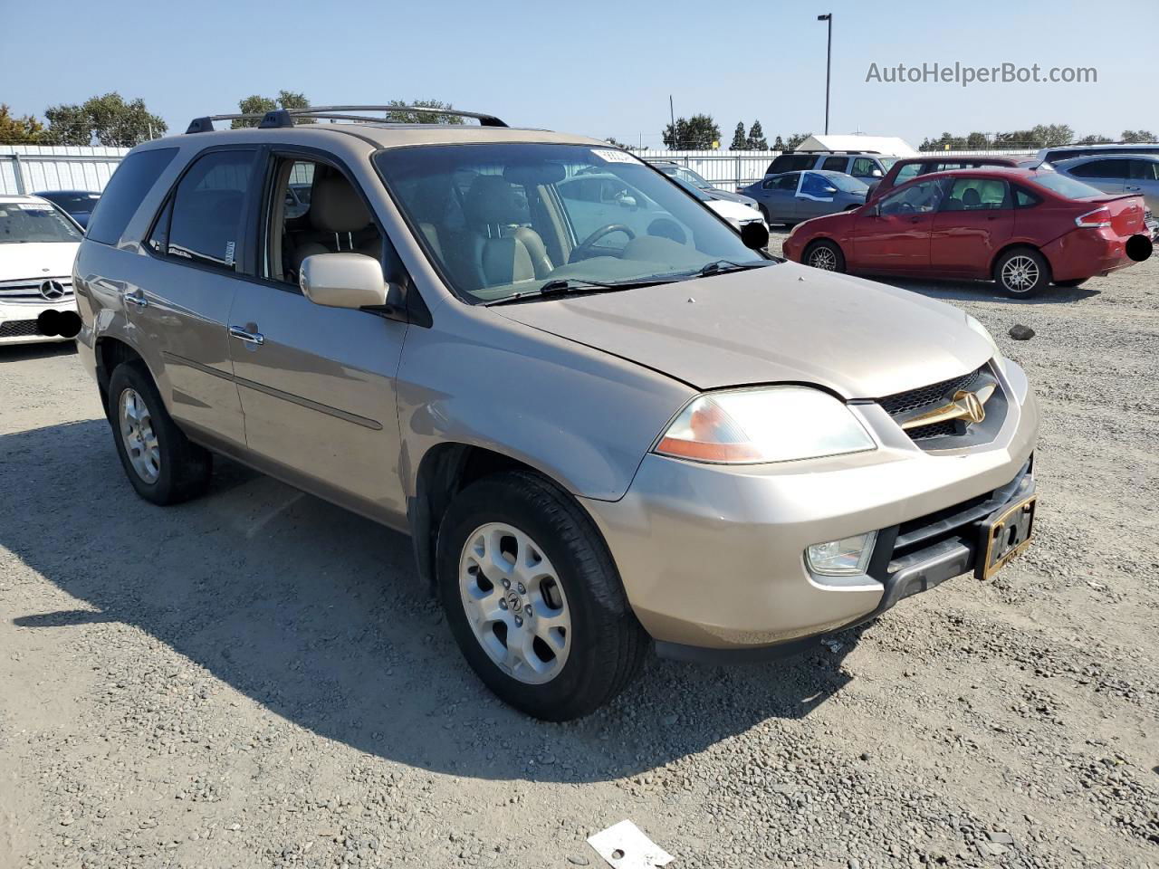 2002 Acura Mdx Touring Beige vin: 2HNYD18672H544512