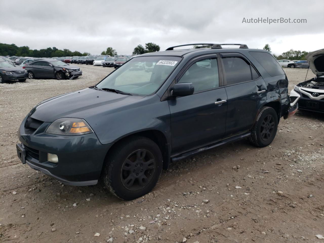 2005 Acura Mdx Touring Green vin: 2HNYD18675H507724