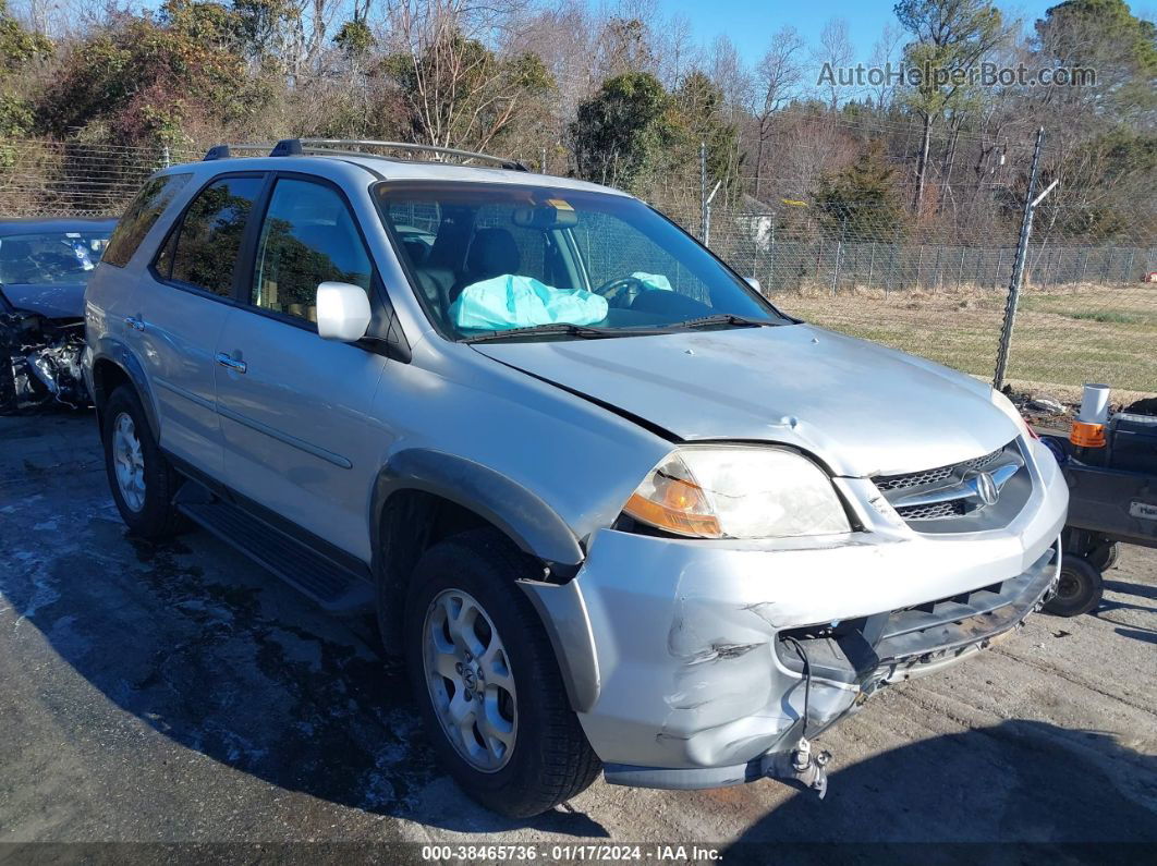 2002 Acura Mdx Touring Pkg Silver vin: 2HNYD18682H521319