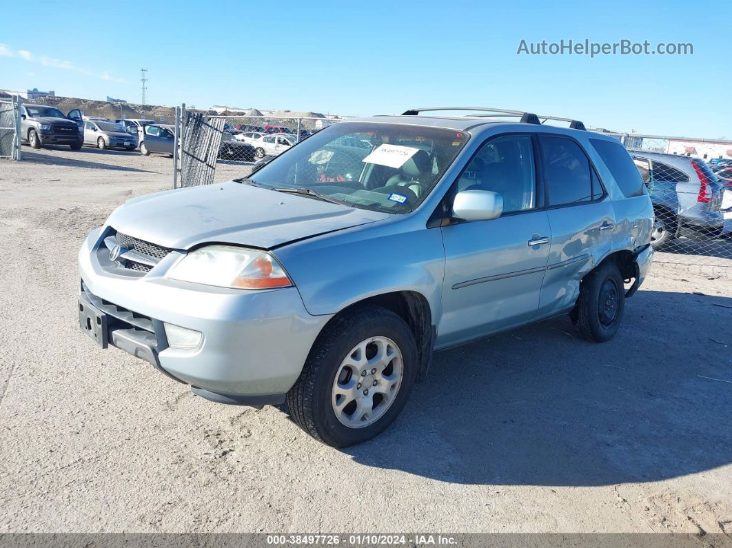 2002 Acura Mdx Touring Pkg Blue vin: 2HNYD18682H531638