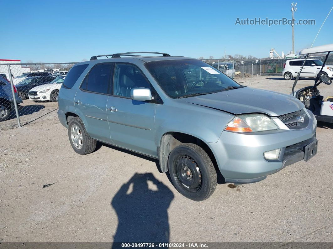 2002 Acura Mdx Touring Pkg Синий vin: 2HNYD18682H531638