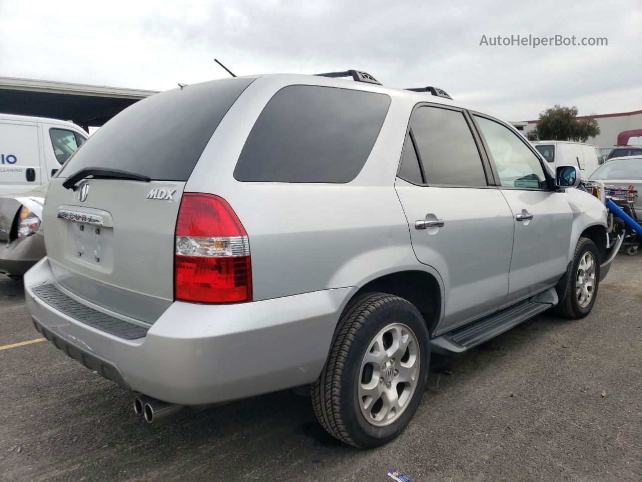 2002 Acura Mdx Touring Silver vin: 2HNYD18682H543076